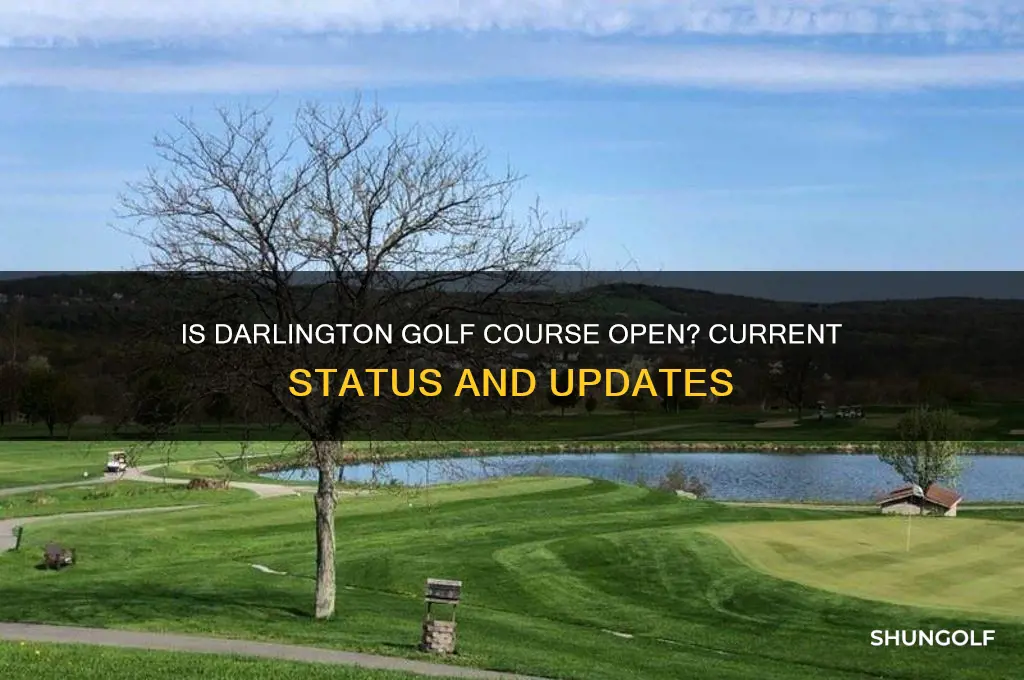 is darlington golf course open