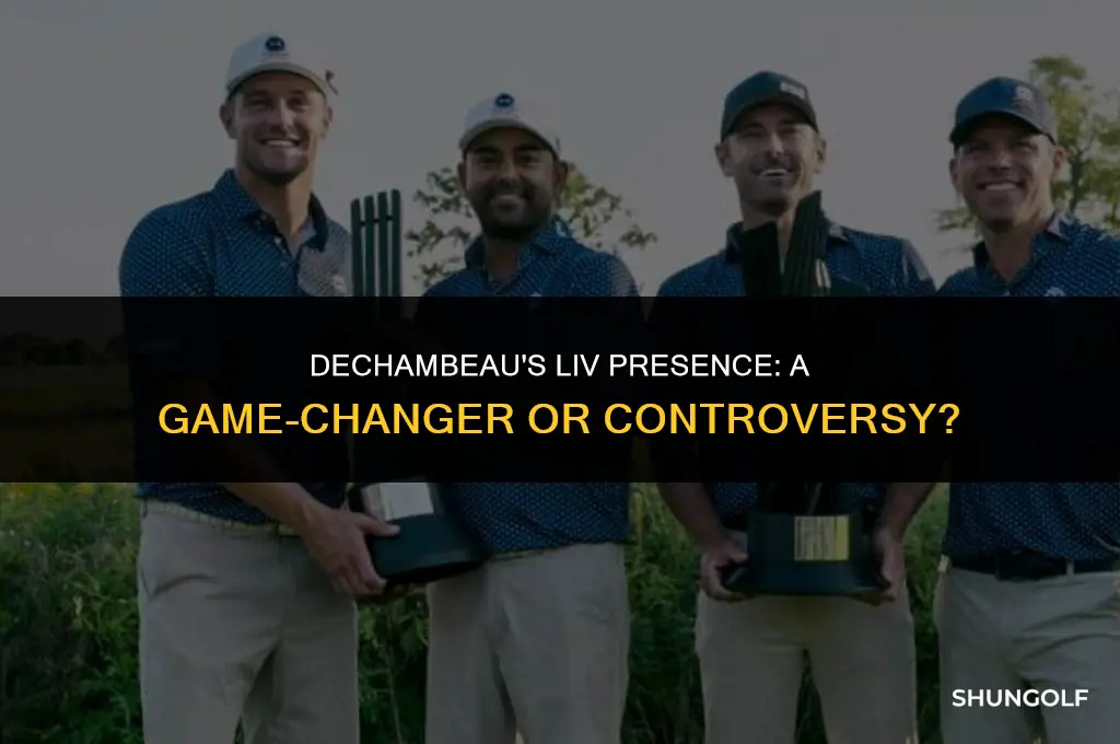 is dechambeau in liv