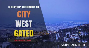 Is Deer Valley Golf Course in Sun City West Gated?