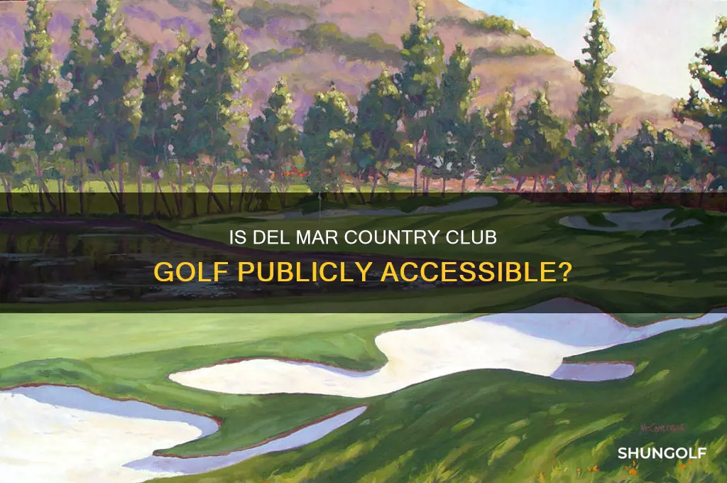 is del mar country club golf open to the public