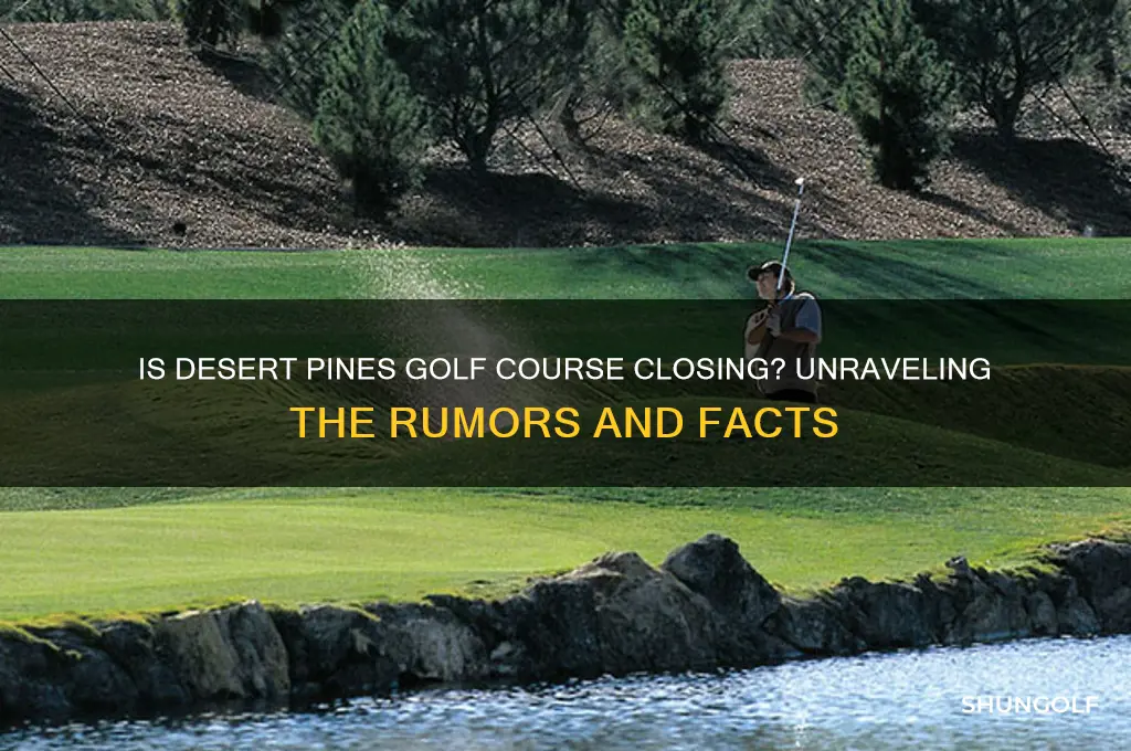 is desert pines golf course closing
