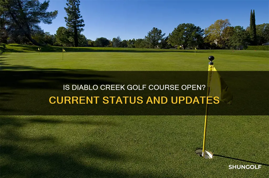 is diablo creek golf course open