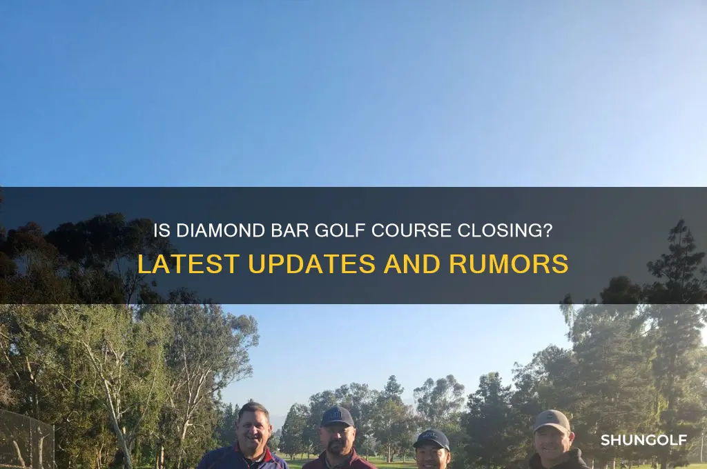 is diamond bar golf course closing