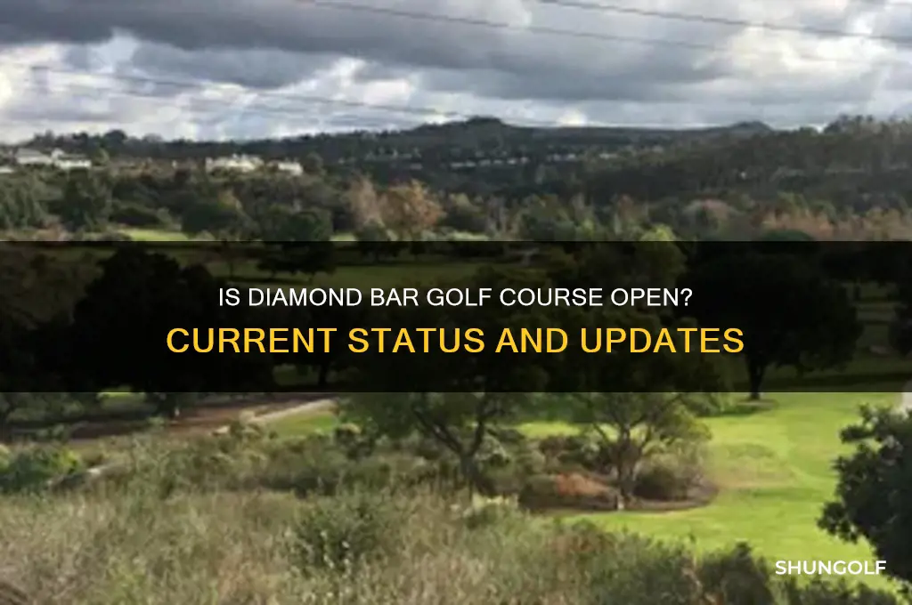 is diamond bar golf course open