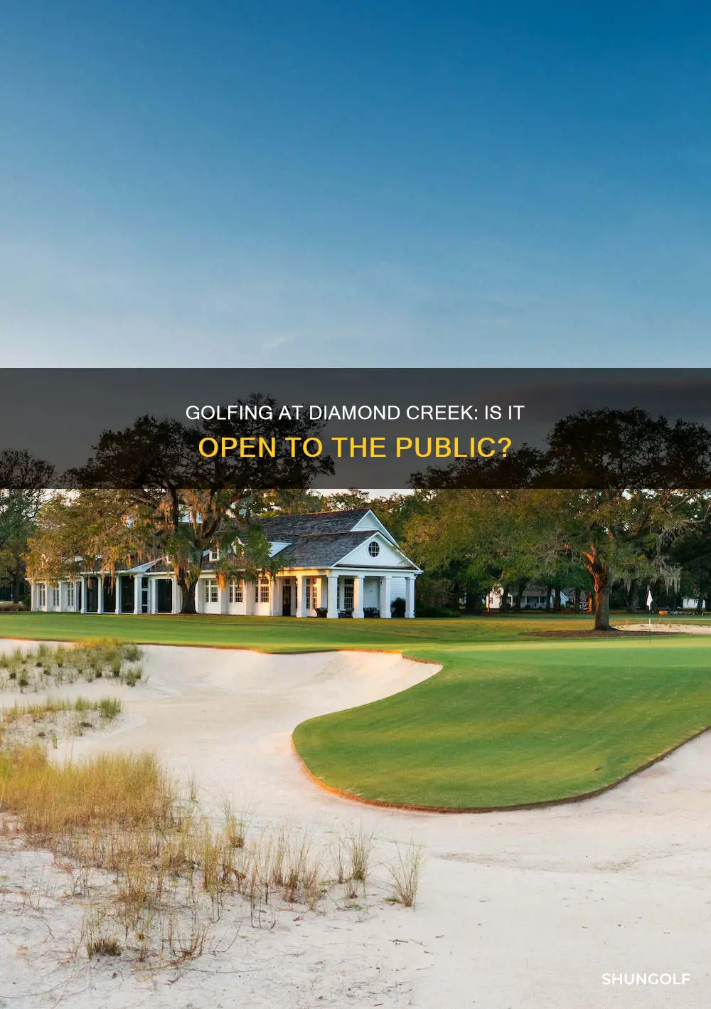 is diamond creek golf public
