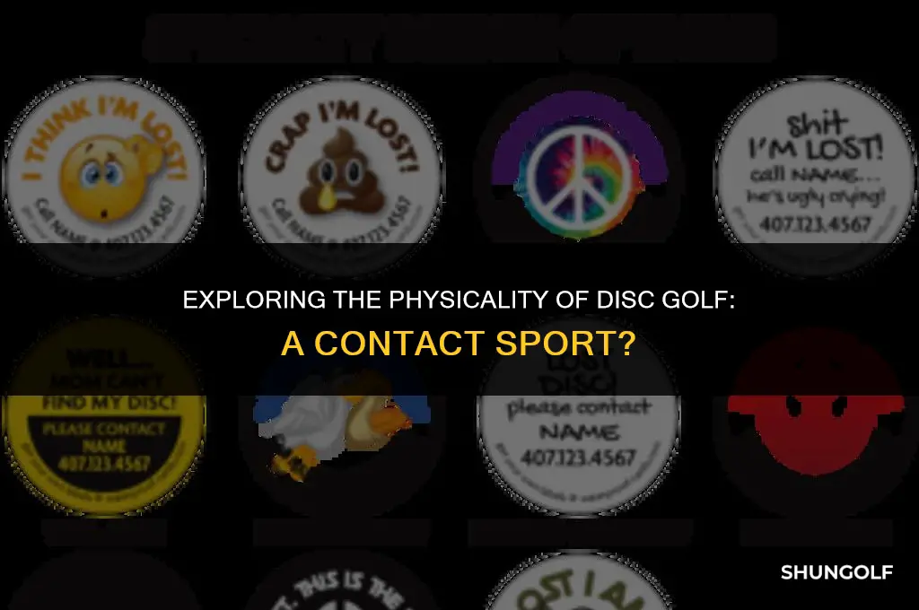 is disc golf a contacrt psort