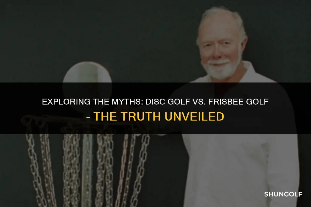 is disc golf and frisbee golf the same
