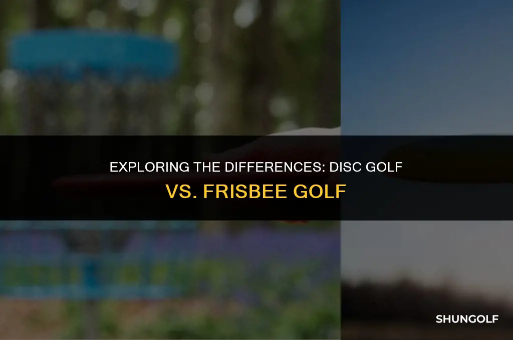 is disc golf and frisbie golf the same