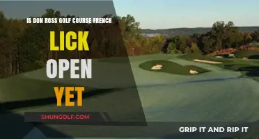 Is Don Ross Golf Course in French Lick Open for Play?