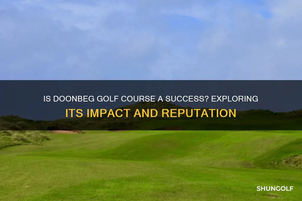 is doonbeg golf course sucessful