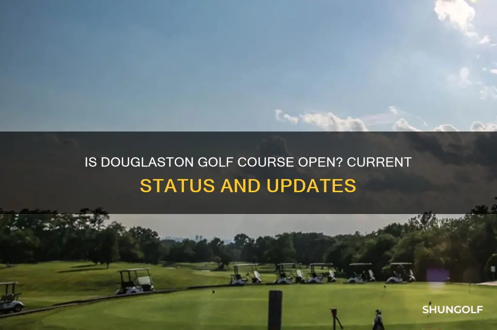 is douglaston golf course open