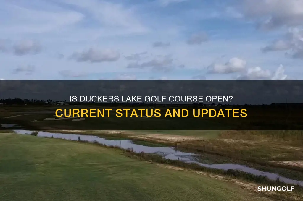 is duckers lake golf course open