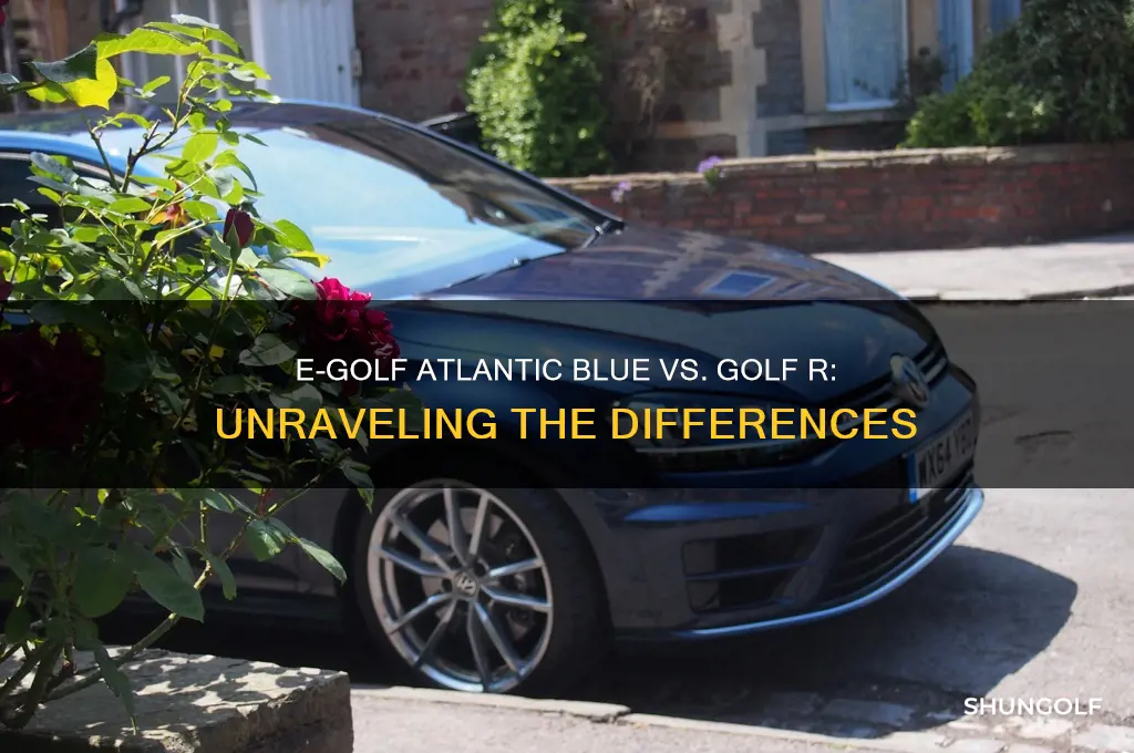 is e-golf atlantic blue same as golf r