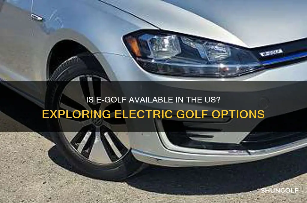 is e-golf available in the us