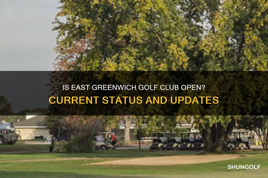 is east greenwich golf club open