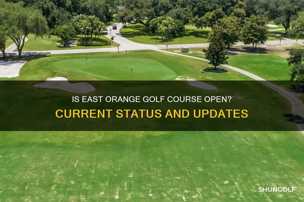 is east orange golf course open