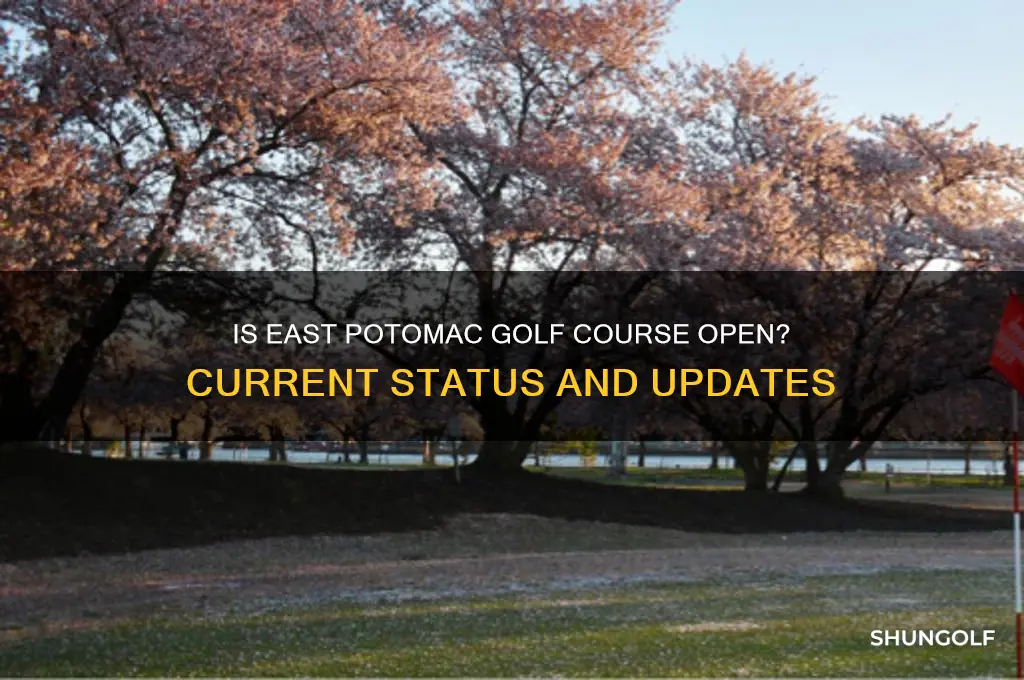 is east potomac golf course open