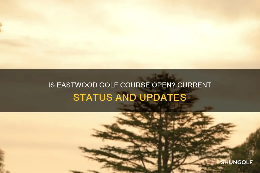 is eastwood golf course open