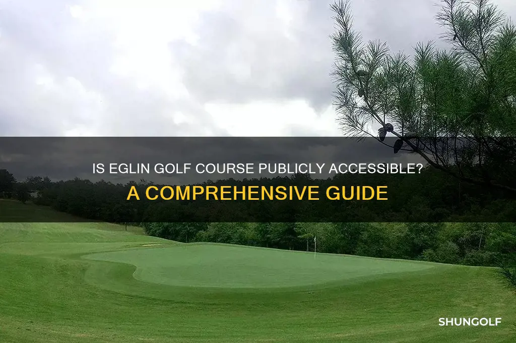 is eglin golf course open to public