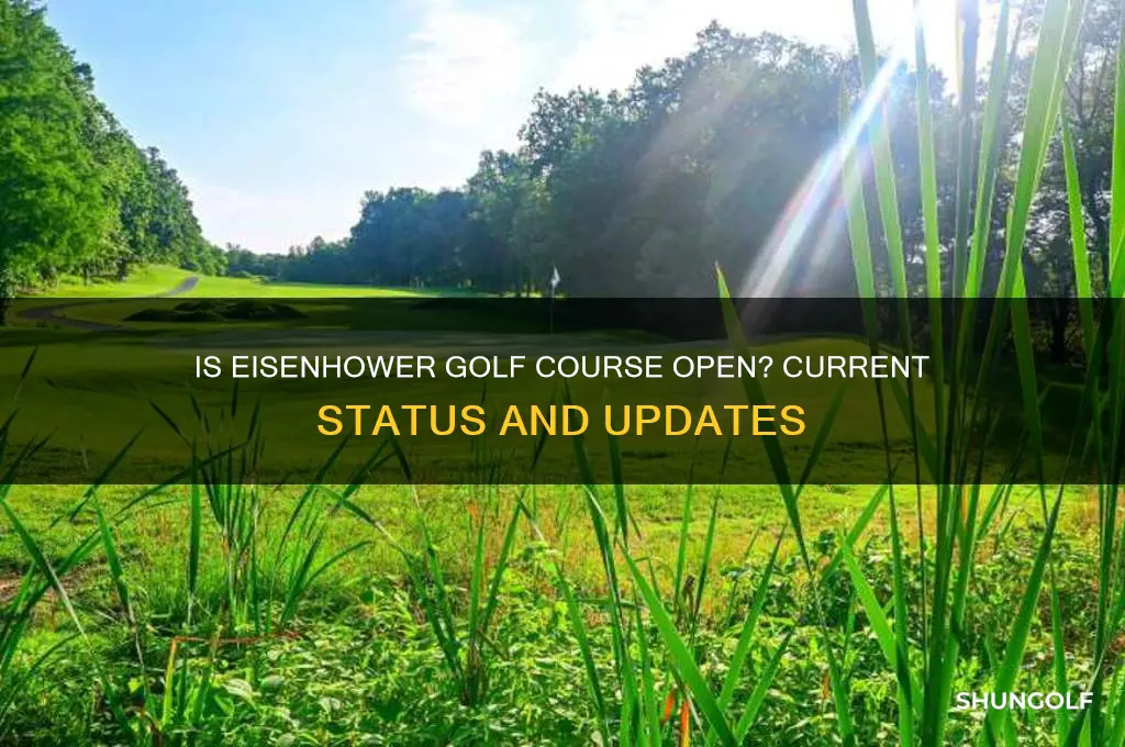 is eisenhower golf course open