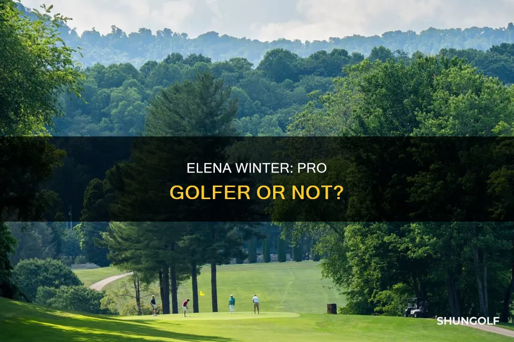 is elena winter a professional golfer