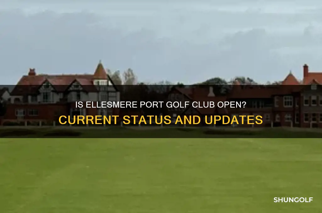 is ellesmere port golf club open