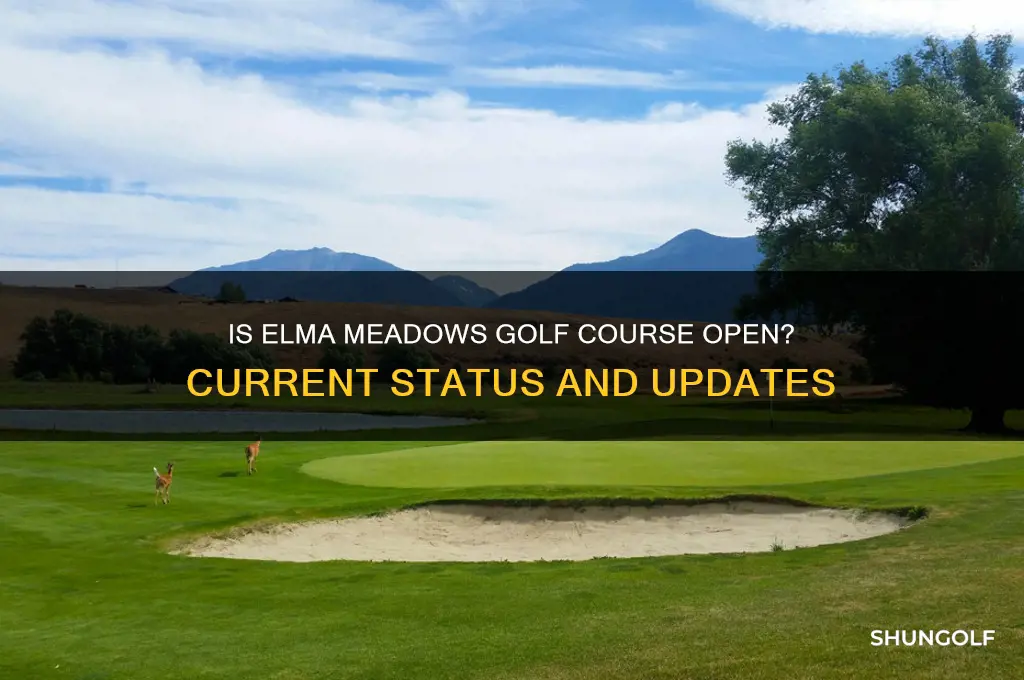 is elma meadows golf course open