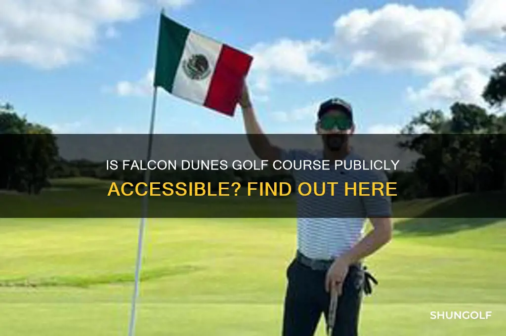 is falcon dunes golf course open to the public