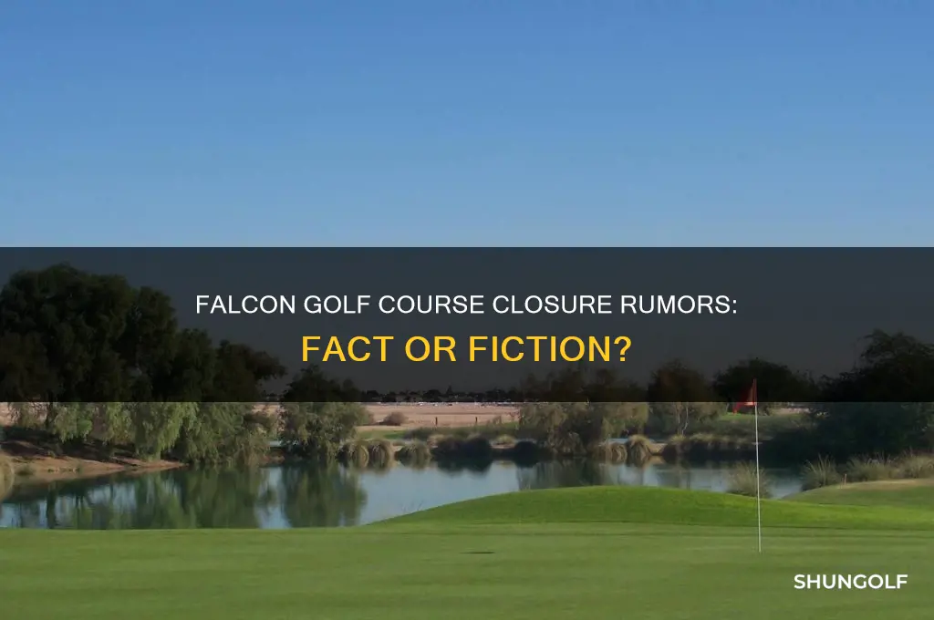 is falcon golf course closing