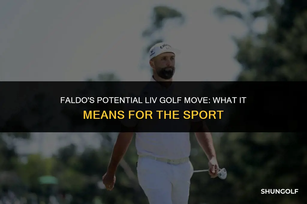 is faldo going to liv golf