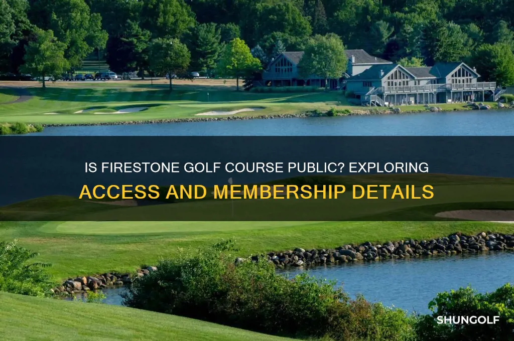 is firestone golf course public