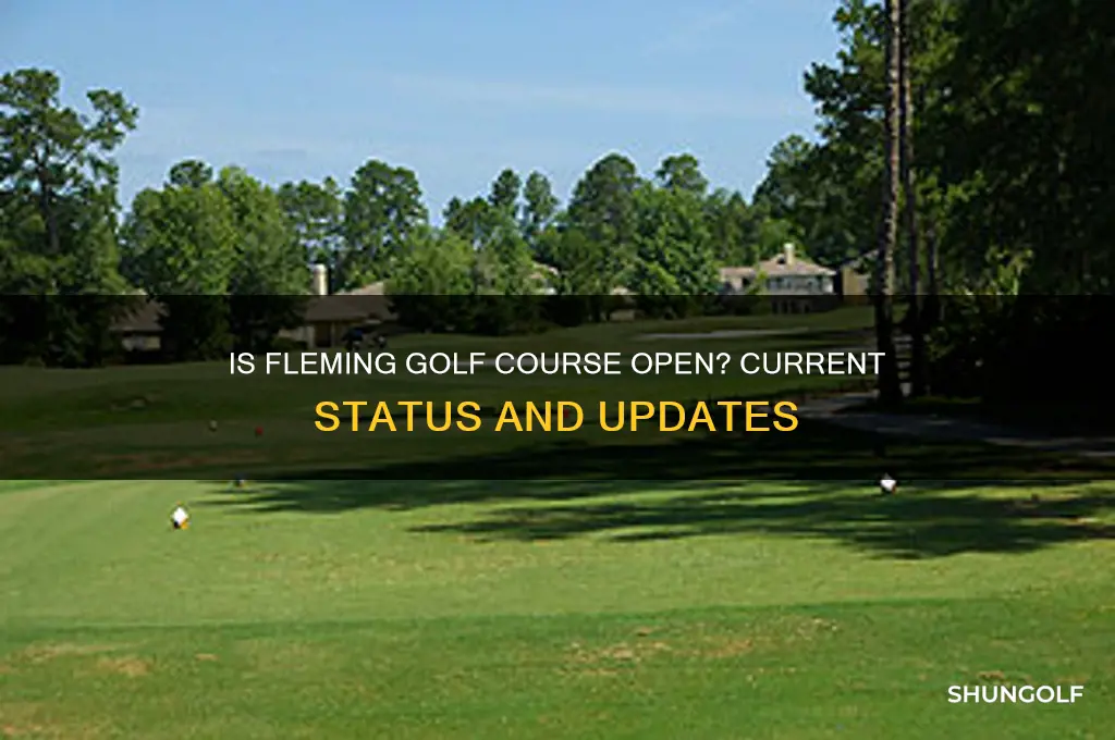 is fleming golf course open