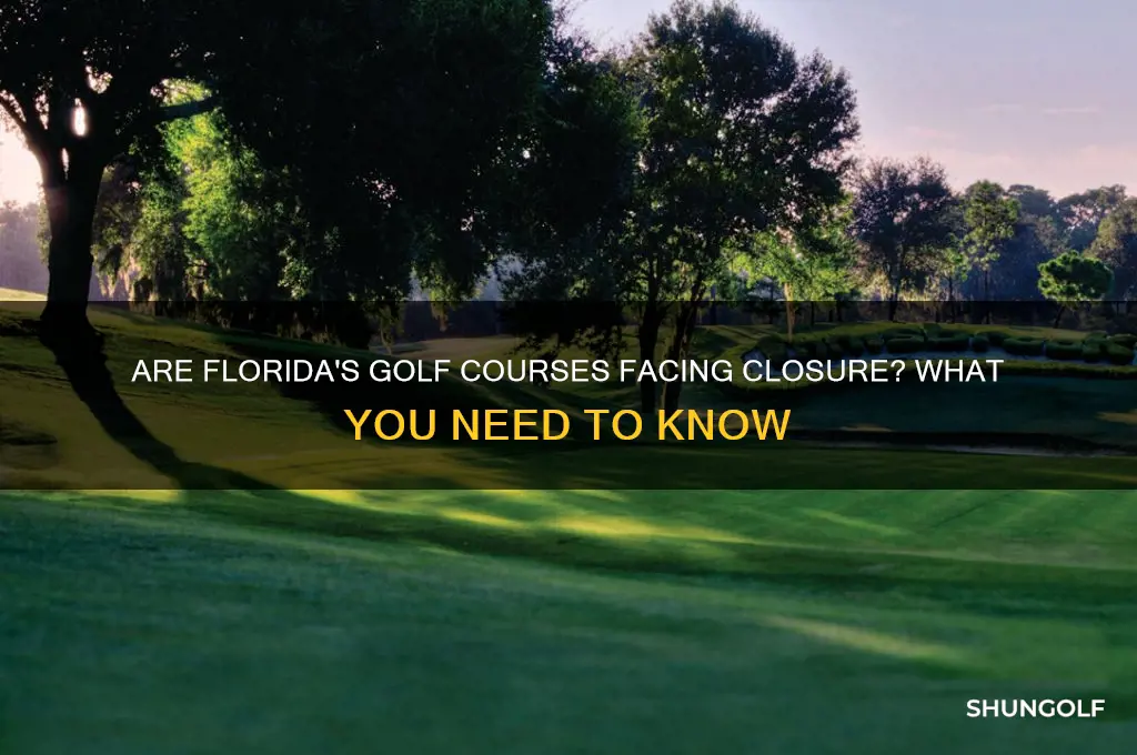 is florida closing golf courses
