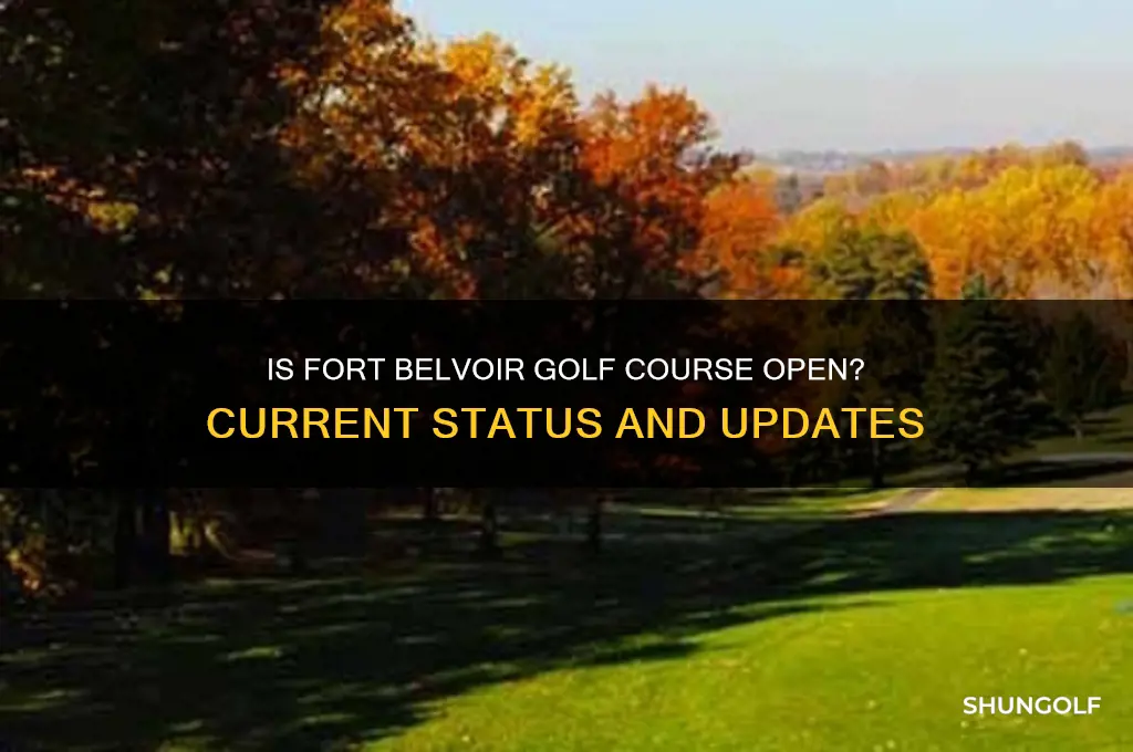 is fort belvoir golf course open
