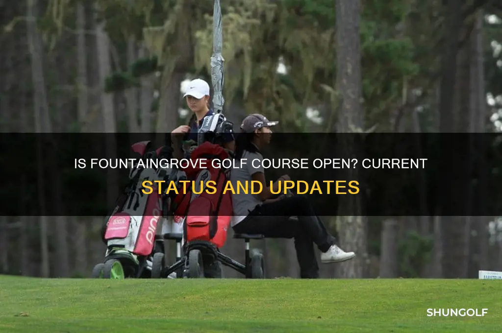 is fountaingrove golf course open