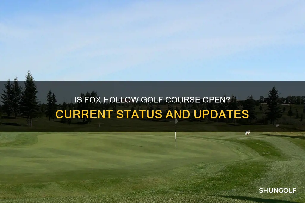 is fox hollow golf course open