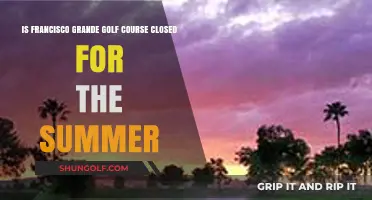Is Francisco Grande Golf Course Closed This Summer? Find Out Now