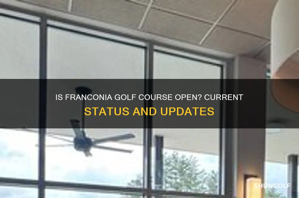 is franconia golf course open