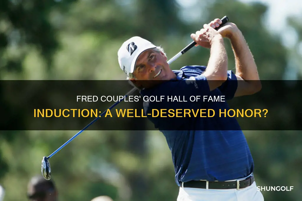 is fred couples in the golf hall of fame