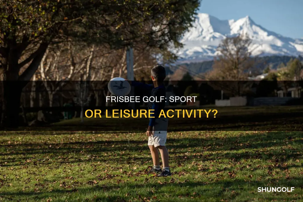 is frisbee golf a sport