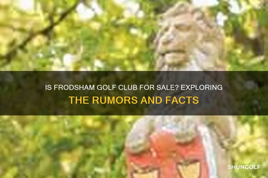 is frodsham golf club for sale