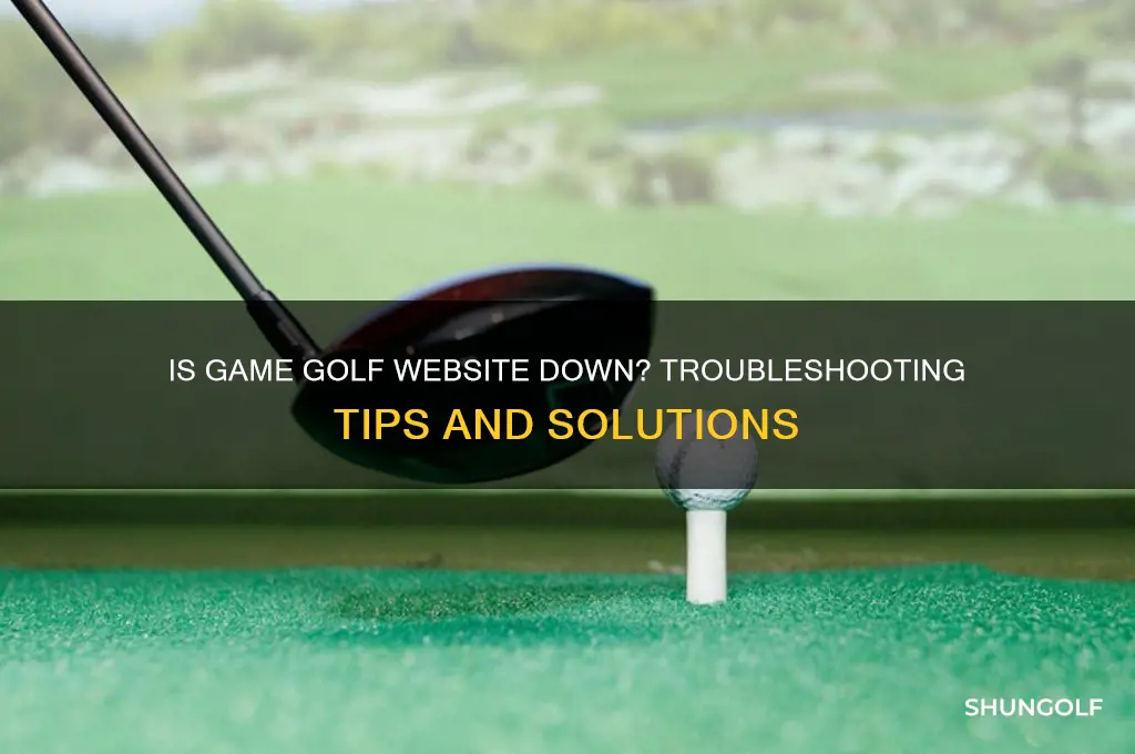 is game golf website down