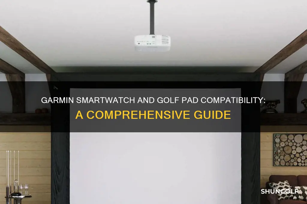 is garmin smartwatch compatible with golf pad