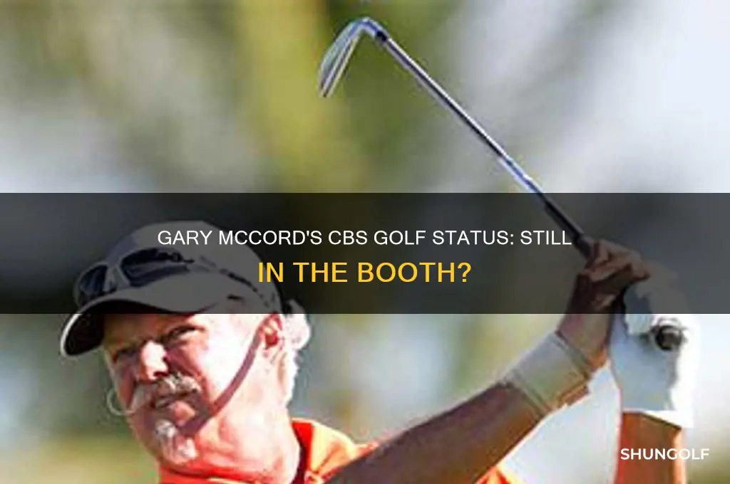 is gary mccord still with cbs golf