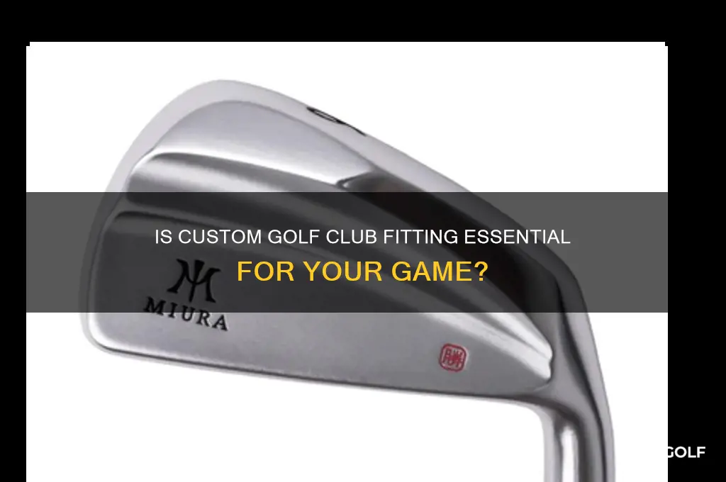 is getting fitted for golf clubs necessary