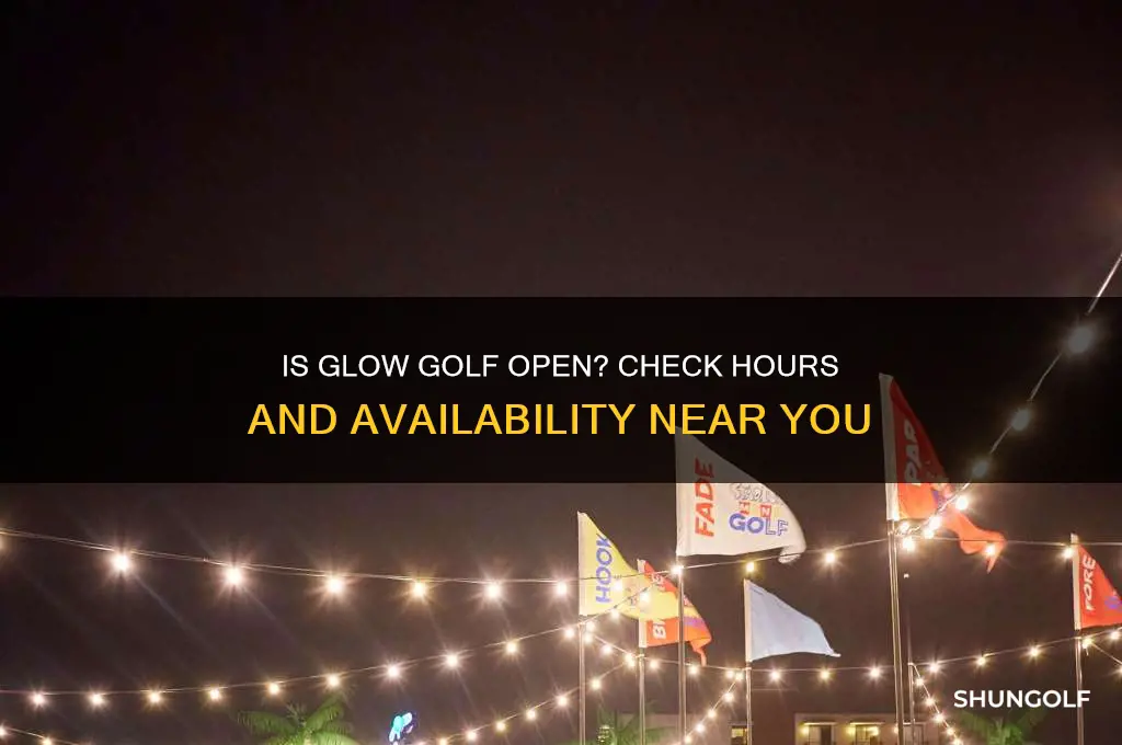 is glow golf open