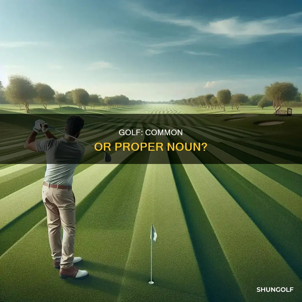 is golf a common noun