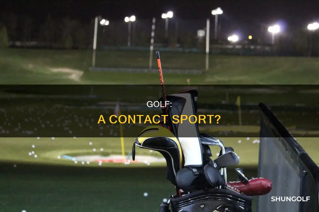 is golf a contact sport