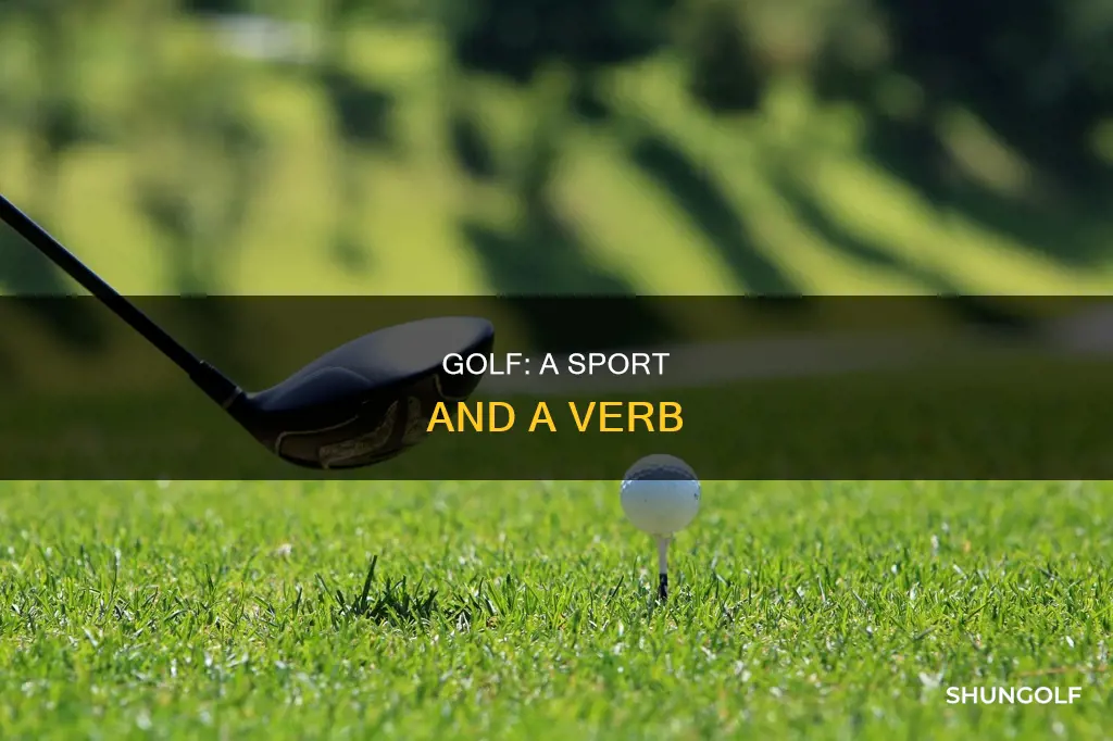 is golf a cverb