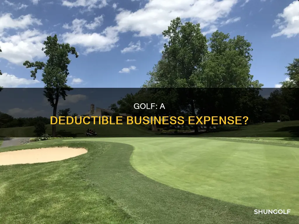 is golf a deductible business expense